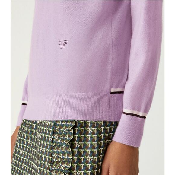 TORY BURCH SPORT CASHMERE V-NECK SWEATER SM - Picture 9 of 10